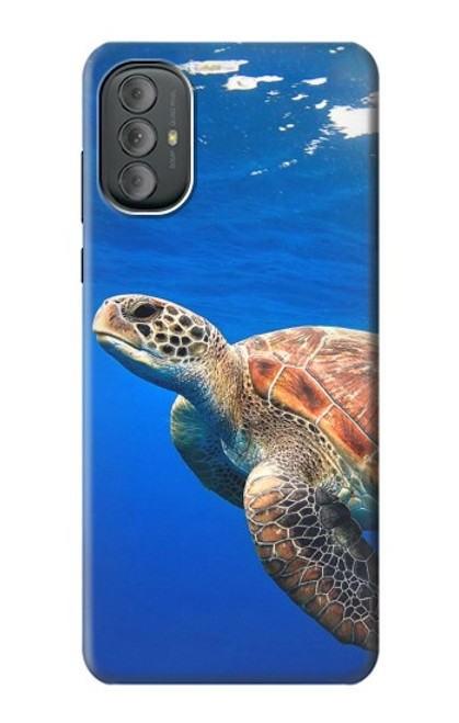 W3898 Sea Turtle Funda Carcasa Case y Caso Del Tirón Funda para Motorola Moto G Power 2022, G Play 2023