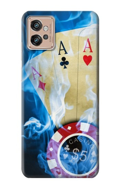 W0348 Casino Funda Carcasa Case y Caso Del Tirón Funda para Motorola Moto G32