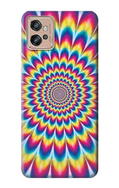 W3162 Colorful Psychedelic Funda Carcasa Case y Caso Del Tirón Funda para Motorola Moto G32