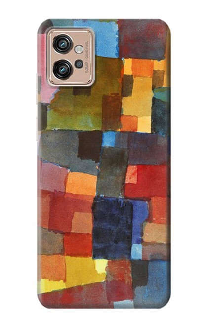 W3341 Paul Klee Raumarchitekturen Funda Carcasa Case y Caso Del Tirón Funda para Motorola Moto G32