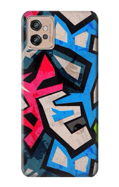 W3445 Graffiti Street Art Funda Carcasa Case y Caso Del Tirón Funda para Motorola Moto G32