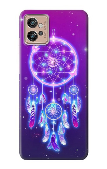 W3484 Cute Galaxy Dream Catcher Funda Carcasa Case y Caso Del Tirón Funda para Motorola Moto G32