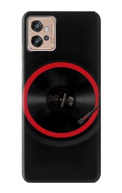 W3531 Spinning Record Player Funda Carcasa Case y Caso Del Tirón Funda para Motorola Moto G32