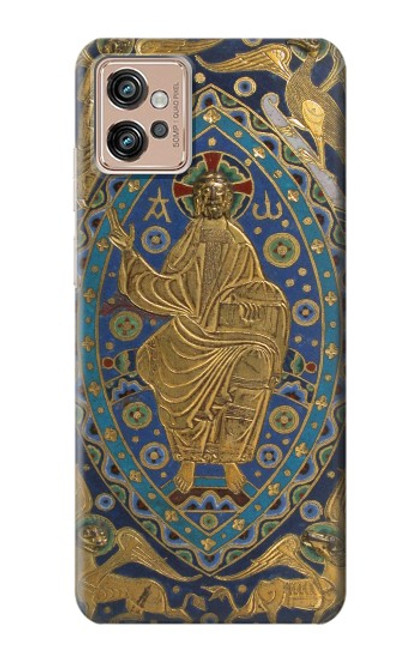 W3620 Book Cover Christ Majesty Funda Carcasa Case y Caso Del Tirón Funda para Motorola Moto G32