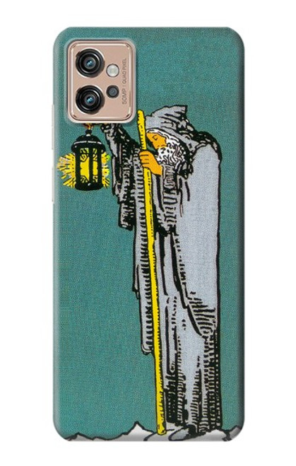 W3741 Tarot Card The Hermit Funda Carcasa Case y Caso Del Tirón Funda para Motorola Moto G32