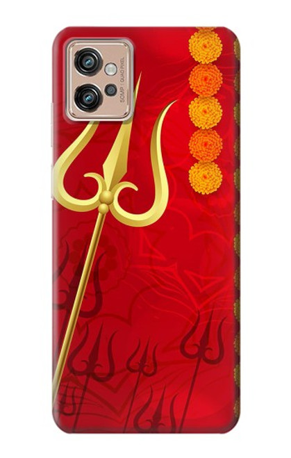 W3788 Shiv Trishul Funda Carcasa Case y Caso Del Tirón Funda para Motorola Moto G32