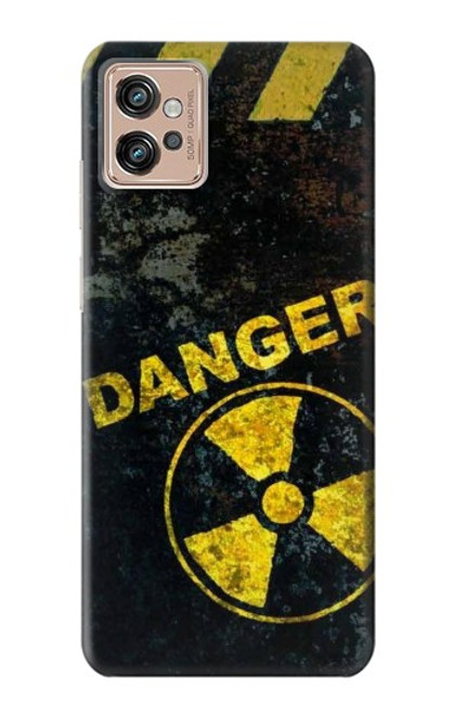 W3891 Nuclear Hazard Danger Funda Carcasa Case y Caso Del Tirón Funda para Motorola Moto G32