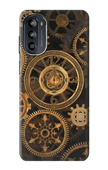 W3442 Clock Gear Funda Carcasa Case y Caso Del Tirón Funda para Motorola Moto G52, G82 5G