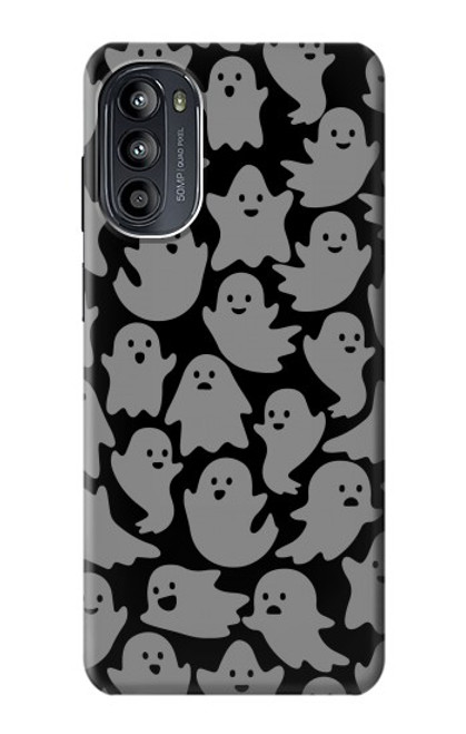 W3835 Cute Ghost Pattern Funda Carcasa Case y Caso Del Tirón Funda para Motorola Moto G52, G82 5G