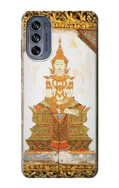 W1511 Thai Emerald Art Funda Carcasa Case y Caso Del Tirón Funda para Motorola Moto G62 5G