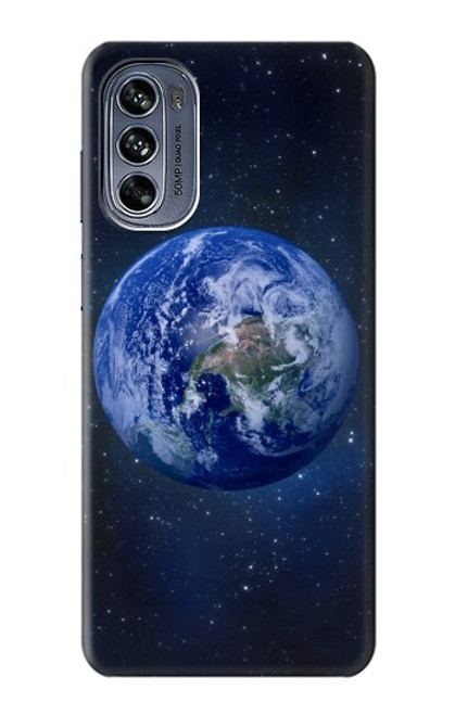 W3430 Blue Planet Funda Carcasa Case y Caso Del Tirón Funda para Motorola Moto G62 5G