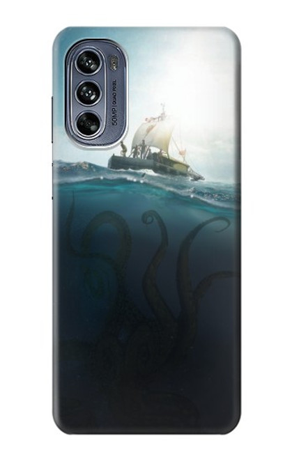 W3540 Giant Octopus Funda Carcasa Case y Caso Del Tirón Funda para Motorola Moto G62 5G