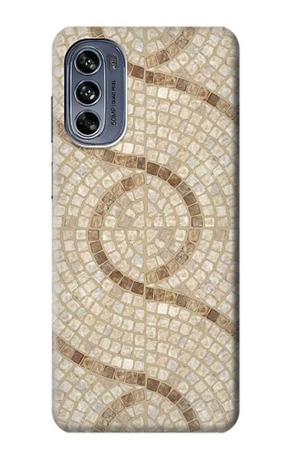 W3703 Mosaic Tiles Funda Carcasa Case y Caso Del Tirón Funda para Motorola Moto G62 5G