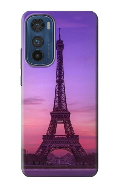 W3447 Eiffel Paris Sunset Funda Carcasa Case y Caso Del Tirón Funda para Motorola Edge 30