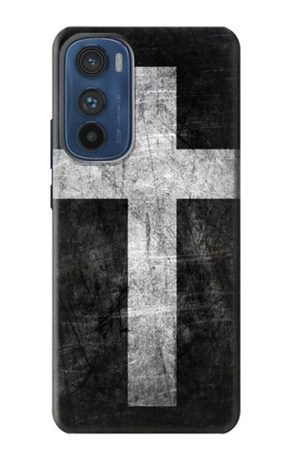 W3491 Christian Cross Funda Carcasa Case y Caso Del Tirón Funda para Motorola Edge 30