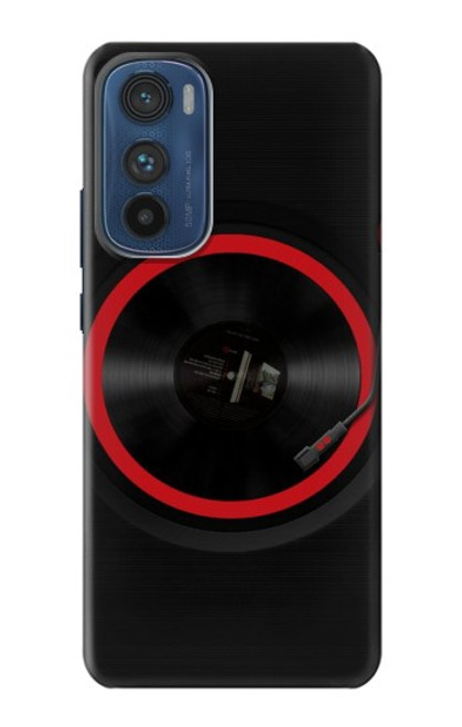 W3531 Spinning Record Player Funda Carcasa Case y Caso Del Tirón Funda para Motorola Edge 30