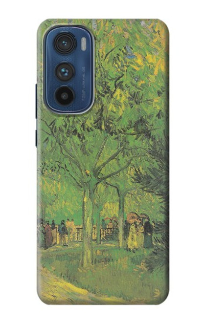 W3748 Van Gogh A Lane in a Public Garden Funda Carcasa Case y Caso Del Tirón Funda para Motorola Edge 30