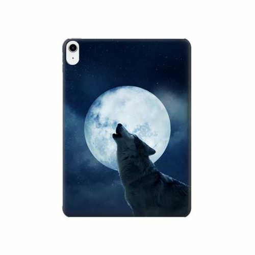 W3693 Grim White Wolf Full Moon Funda Carcasa Case para iPad 10.9 (2022)