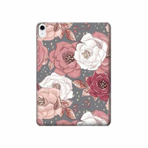 W3716 Rose Floral Pattern Funda Carcasa Case para iPad 10.9 (2022)