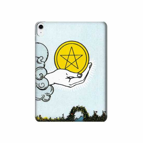 W3722 Tarot Card Ace of Pentacles Coins Funda Carcasa Case para iPad 10.9 (2022)