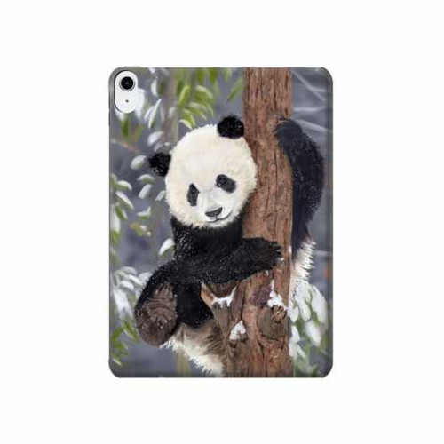 W3793 Cute Baby Panda Snow Painting Funda Carcasa Case para iPad 10.9 (2022)