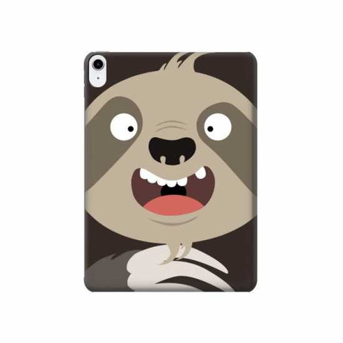 W3855 Sloth Face Cartoon Funda Carcasa Case para iPad 10.9 (2022)