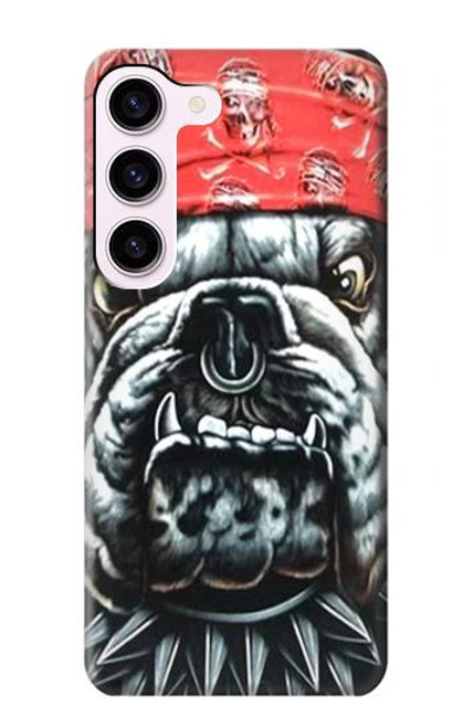 W0100 Bulldog American Football Funda Carcasa Case y Caso Del Tirón Funda para Samsung Galaxy S23