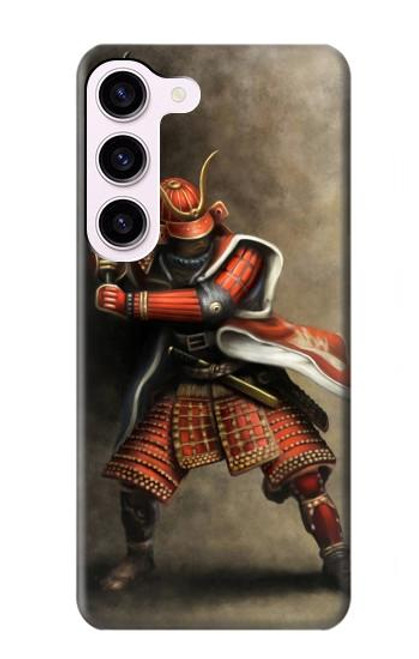 W0796 Japan Red Samurai Funda Carcasa Case y Caso Del Tirón Funda para Samsung Galaxy S23