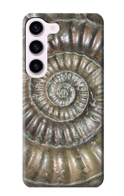 W1788 Ammonite Fossil Funda Carcasa Case y Caso Del Tirón Funda para Samsung Galaxy S23