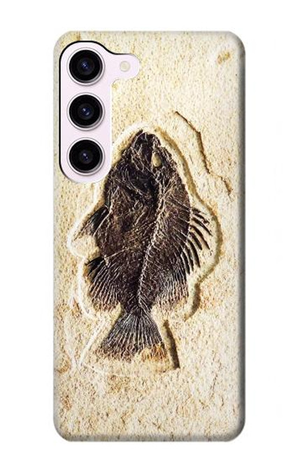 W2562 Fossil Fish Funda Carcasa Case y Caso Del Tirón Funda para Samsung Galaxy S23