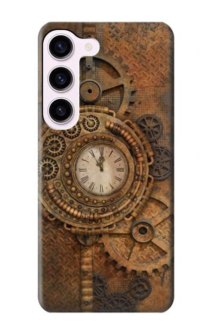 W3401 Clock Gear Steampunk Funda Carcasa Case y Caso Del Tirón Funda para Samsung Galaxy S23