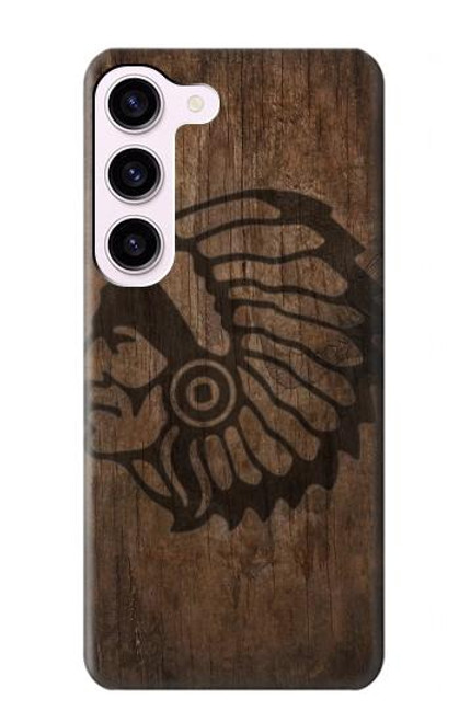 W3443 Indian Head Funda Carcasa Case y Caso Del Tirón Funda para Samsung Galaxy S23