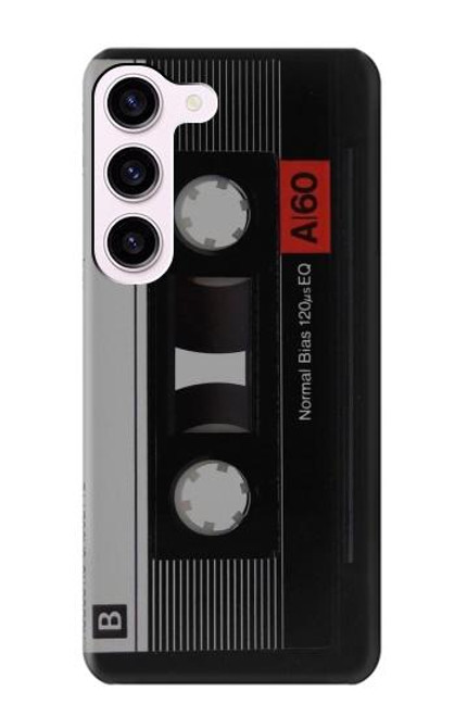 W3516 Vintage Cassette Tape Funda Carcasa Case y Caso Del Tirón Funda para Samsung Galaxy S23