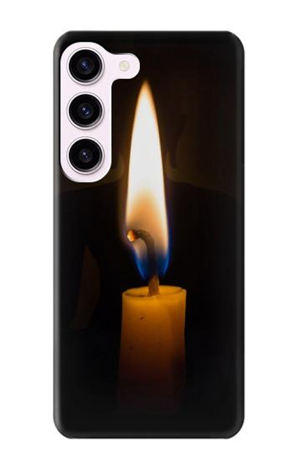 W3530 Buddha Candle Burning Funda Carcasa Case y Caso Del Tirón Funda para Samsung Galaxy S23
