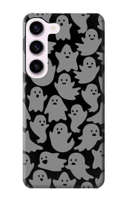 W3835 Cute Ghost Pattern Funda Carcasa Case y Caso Del Tirón Funda para Samsung Galaxy S23