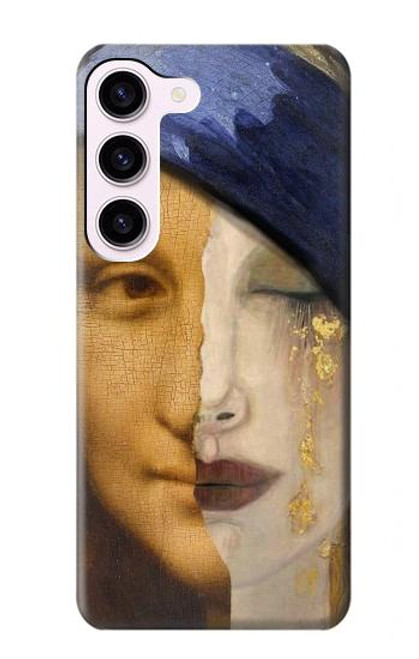 W3853 Mona Lisa Gustav Klimt Vermeer Funda Carcasa Case y Caso Del Tirón Funda para Samsung Galaxy S23