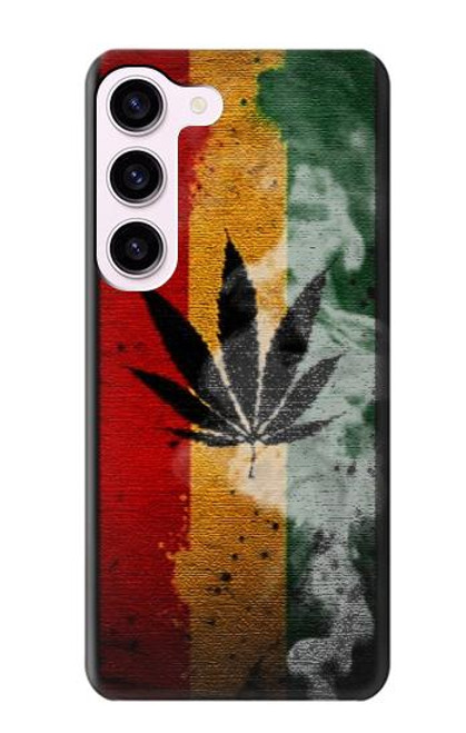 W3890 Reggae Rasta Flag Smoke Funda Carcasa Case y Caso Del Tirón Funda para Samsung Galaxy S23