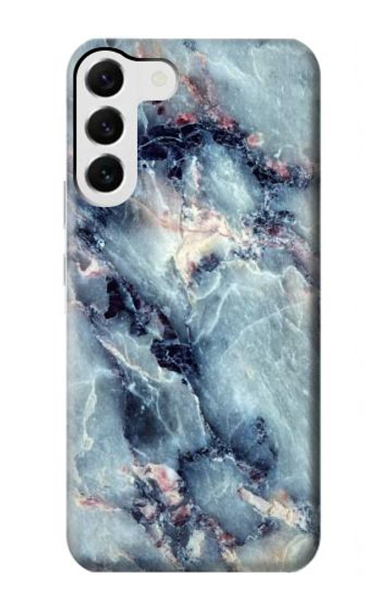 W2689 Blue Marble Texture Graphic Printed Funda Carcasa Case y Caso Del Tirón Funda para Samsung Galaxy S23 Plus