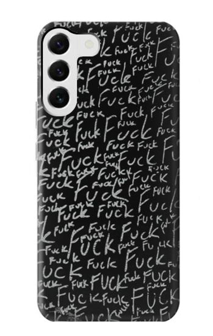 W3478 Funny Words Blackboard Funda Carcasa Case y Caso Del Tirón Funda para Samsung Galaxy S23 Plus