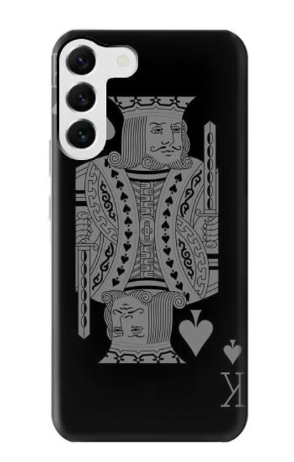 W3520 Black King Spade Funda Carcasa Case y Caso Del Tirón Funda para Samsung Galaxy S23 Plus