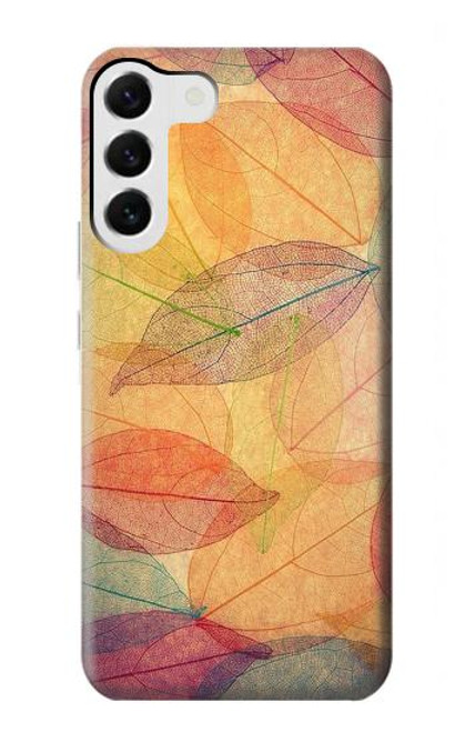 W3686 Fall Season Leaf Autumn Funda Carcasa Case y Caso Del Tirón Funda para Samsung Galaxy S23 Plus