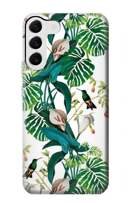 W3697 Leaf Life Birds Funda Carcasa Case y Caso Del Tirón Funda para Samsung Galaxy S23 Plus