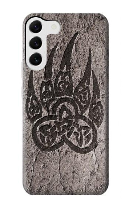 W3832 Viking Norse Bear Paw Berserkers Rock Funda Carcasa Case y Caso Del Tirón Funda para Samsung Galaxy S23 Plus