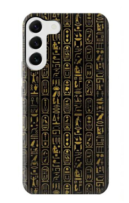 W3869 Ancient Egyptian Hieroglyphic Funda Carcasa Case y Caso Del Tirón Funda para Samsung Galaxy S23 Plus