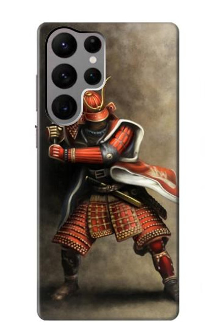 W0796 Japan Red Samurai Funda Carcasa Case y Caso Del Tirón Funda para Samsung Galaxy S23 Ultra