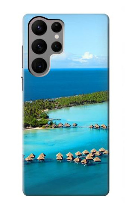 W0844 Bora Bora Island Funda Carcasa Case y Caso Del Tirón Funda para Samsung Galaxy S23 Ultra