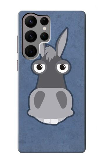 W3271 Donkey Cartoon Funda Carcasa Case y Caso Del Tirón Funda para Samsung Galaxy S23 Ultra