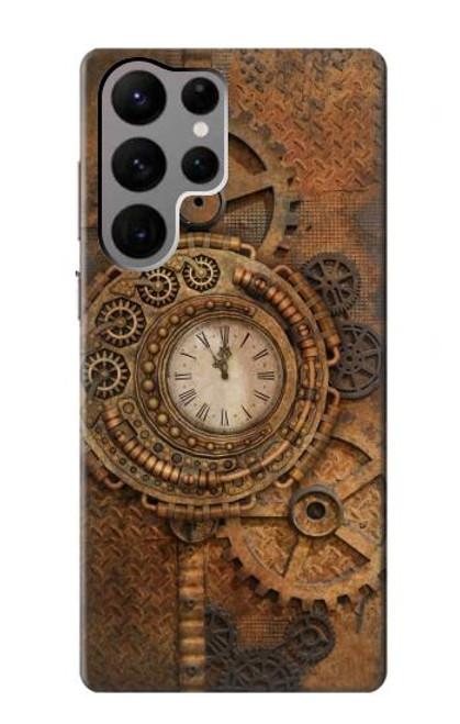 W3401 Clock Gear Steampunk Funda Carcasa Case y Caso Del Tirón Funda para Samsung Galaxy S23 Ultra