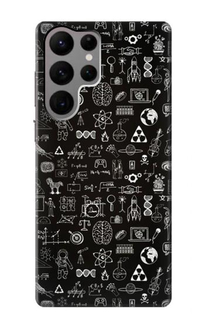 W3426 Blackboard Science Funda Carcasa Case y Caso Del Tirón Funda para Samsung Galaxy S23 Ultra