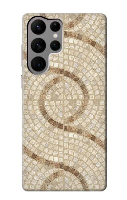 W3703 Mosaic Tiles Funda Carcasa Case y Caso Del Tirón Funda para Samsung Galaxy S23 Ultra